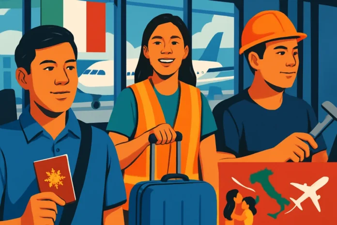 Italy Work Visa Philippines 2026: Italy Opens 500,000 Visas for Filipino Workers — Complete Guide Italy work visa Philippines 2026 — Italy opens 500,000 work visas for Filipino workers under the Decreto Flussi program