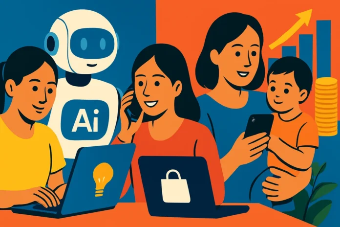 AI tools for Filipino moms — Canva AI, ChatGPT, CapCut, Google Gemini, and GCash Pera Coach for OFW wives side hustles