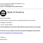 Online scams in the Philippines phishing email example