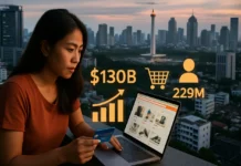 Indonesia Digital Economy 2026: $130B Market, $100B E-Commerce, 229M Users indonesia digital economy