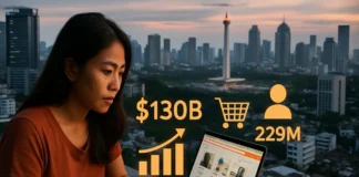 Indonesia Digital Economy 2026: $130B Market, $100B E-Commerce, 229M Users indonesia digital economy