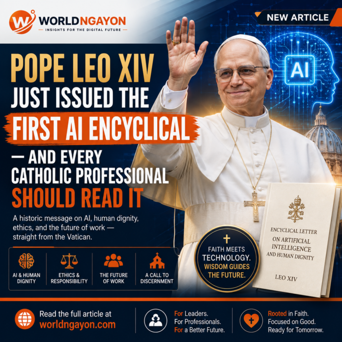 PopeLeo Pope Leo XIV Just Issued the First AI Encyclical — and Every Catholic Professional Should Read It