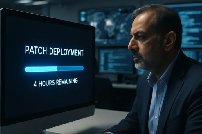 AI Patch Deployment Used to Take 55 Days. Nikesh Arora Just Cut It to 4 Hours. AI patch deployment