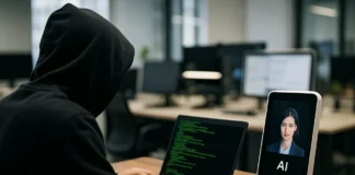 Criminals Just Productized AI Hacking at $150 a Month — and the Target Is Your Assistant AI hacking tools underground marketplace concept illustration with shopping cart and hacker terminal