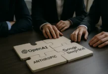 The Three Biggest AI Companies Are Now Working Together — and That’s Either Safety or the Most Polite Cartel Ever Proposed AI safety coordination OpenAI Anthropic DeepMind talks