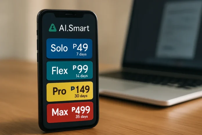 AI.Smart Prepaid AI: Matching ₱49-₱499 Smart Credit Packs to Your Workload AI.Smart packs