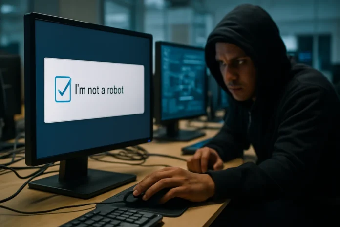 That "Verify You Are Human" Box Can Hand Hackers the Keys to Your Whole Company Network fake CAPTCHA