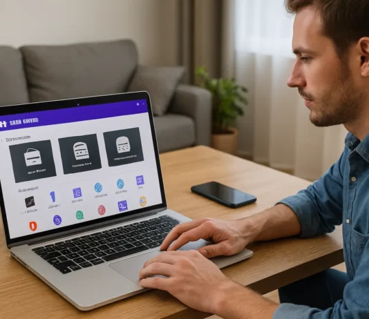 Your Reseller Business Needs No Office — How to Start a Web Hosting Reseller Business on Hostinger for Under $50 hosting reseller business on Hostinger illustration with home desk and recurring revenue chart