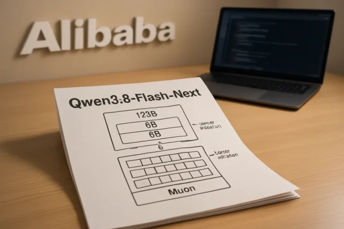 Alibaba Just Published Its Next 12 Months — Inside Qwen3.8-Flash-Next, the Blueprint for Qwen4 Qwen3.8-Flash-Next architecture MoE sparse attention