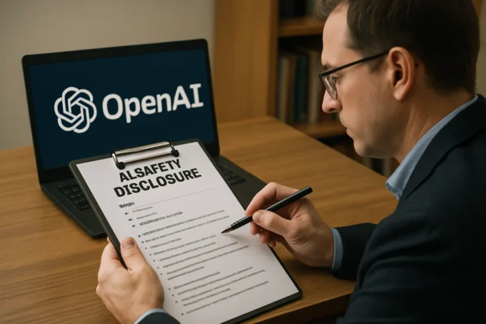 AI safety disclosure reading guide auditor techniques