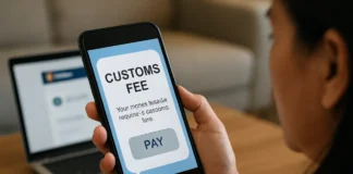 The ‘Customs Fee’ Text Is a Machine: How the Modern Remittance Scam Works — and the 6 Moves That Break It remittance scam defense warning on family phone screen