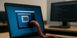 The Worm Rides the Door Your IT Provider Opens — Inside the ScreenConnect Vulnerability Spreading Without a Single Click ScreenConnect vulnerability worm attack concept: padlocked remote access screen with warning trail