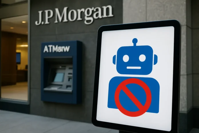 JPMorgan Blocks AI Agents from Accessing Customer Bank Accounts ai agents banking