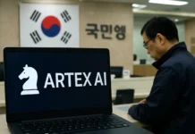 Artex AI diagram showing how the open-source penetration-testing agent connected to chatbot models in the South Korean bank hacks