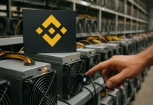 Binance Shuts Mining Pool: Hashrate Retreat Explained in 6 Points Binance mining pool shutdown — idle ASIC miners and the Binance logo in a dark data hall