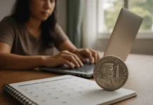 How Long Before a Filipino Blog Earns Its First Peso? The 2026 Timeline Blog first peso timeline — a Filipino blogger marking calendar months beside a laptop showing growing blog earnings