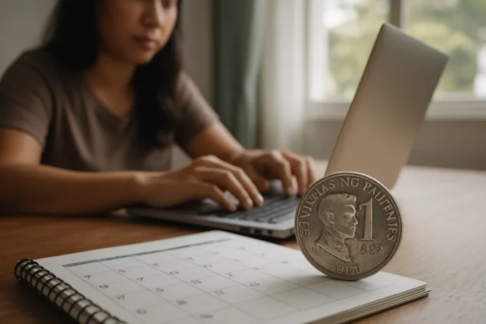 How Long Before a Filipino Blog Earns Its First Peso? The 2026 Timeline Blog first peso timeline — a Filipino blogger marking calendar months beside a laptop showing growing blog earnings