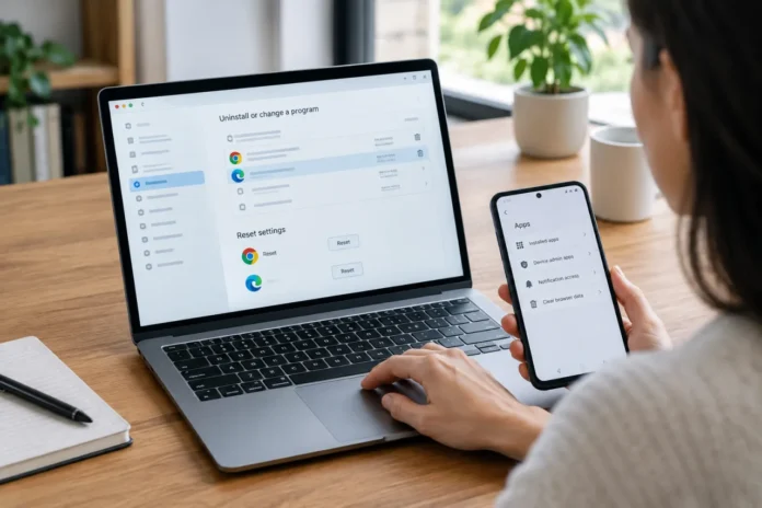 Browser Hijacker Removal: Chrome, Edge, and Android Cleanup in One Guide browser hijacker