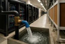 Data Center Cooling: How AI’s Heat Gets Moved – and the Water It Costs Data center cooling: liquid cold plates and coolant distribution units in an AI server hall