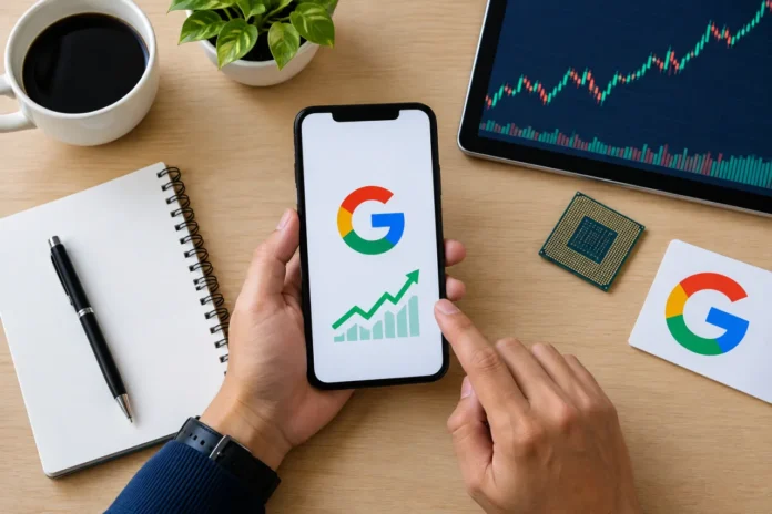 Google Stock Spike Decode Google stock 200K+ searches: decoding Alphabet 700% trend spike on earnings eve with chip deal and OpenAI plan