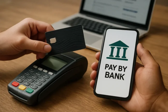 Pay by Bank vs Cards: the 72% Debit Shift That Hasn't Happened Yet Pay by bank bill payment shift instant rails versus cards