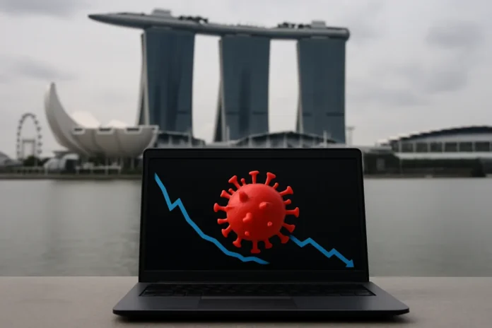 Singapore Cyber Landscape 2025/2026: The Infection Spike Behind the Scam Decline Singapore Cyber Landscape 2025/2026 — a malware infection curve doubling while scam losses decline