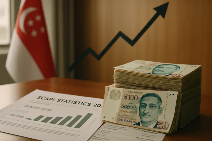 Singapore Scam Statistics 2026: The S$410.6M Record, Dated and Verified Singapore scam statistics — infographic of S$410.6 million H1 2026 losses with police enforcement dashboard