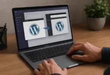 WordPress staging site