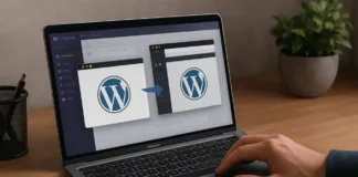 WordPress staging site